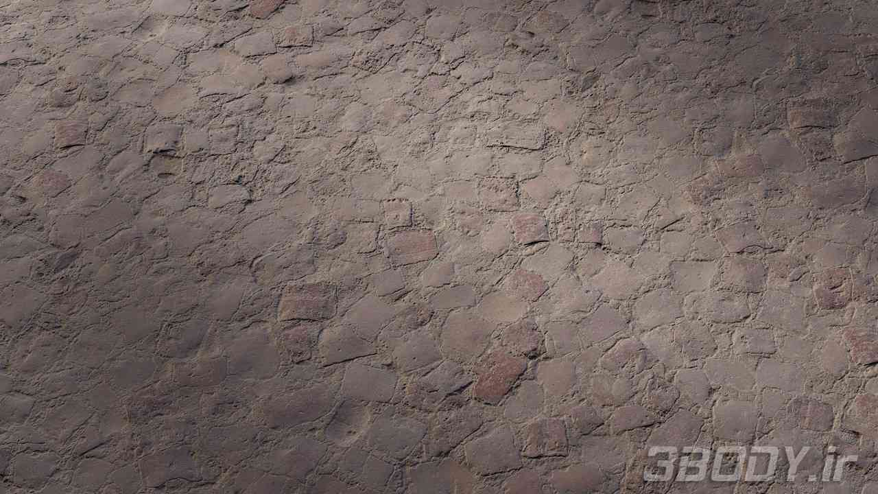 متریال سنگفرش cobblestone stone عکس 1